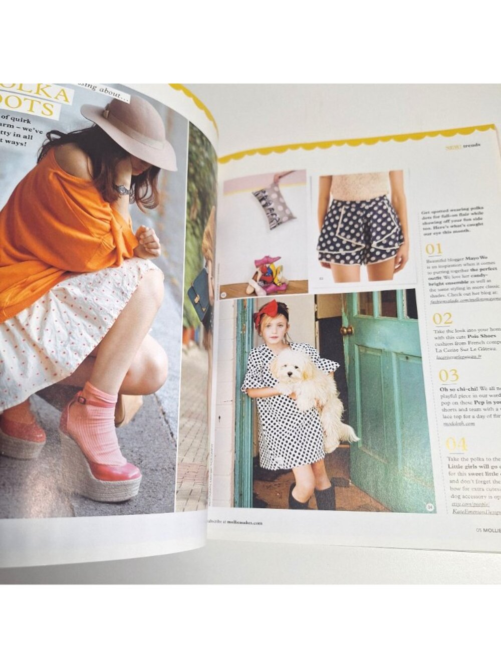 Mollie Makes UK Magazine Issue 5 2011 Crochet Vegetables Linen Kit Retro Craft - Picture 10 of 13